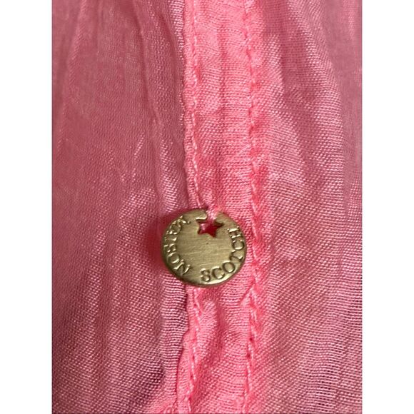 Scotch & Soda Pink Semi-Sheer Textured Button Down w/ Chest Pockets (M) - Picture 5 of 10
